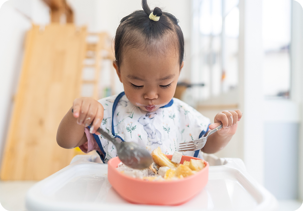 Toddler eating